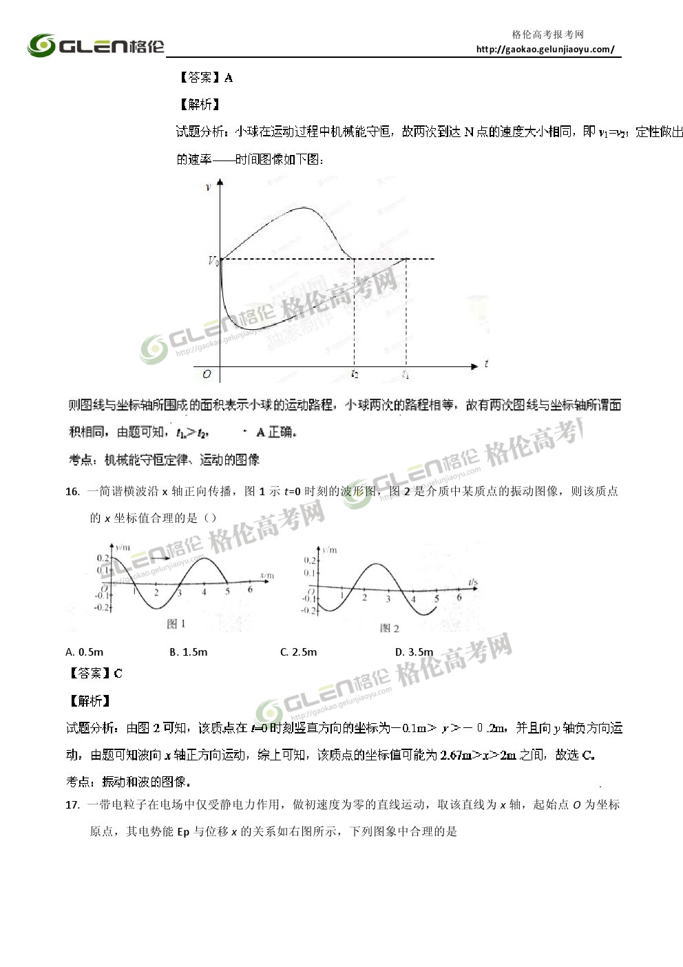 2014年安徽理综高考真题