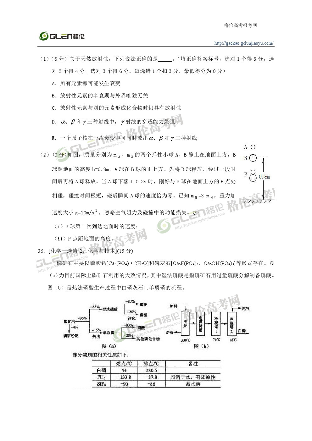 2014年辽宁理科综合高考真题