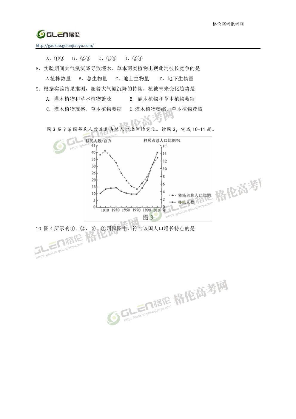 2014年辽宁文科综合高考真题