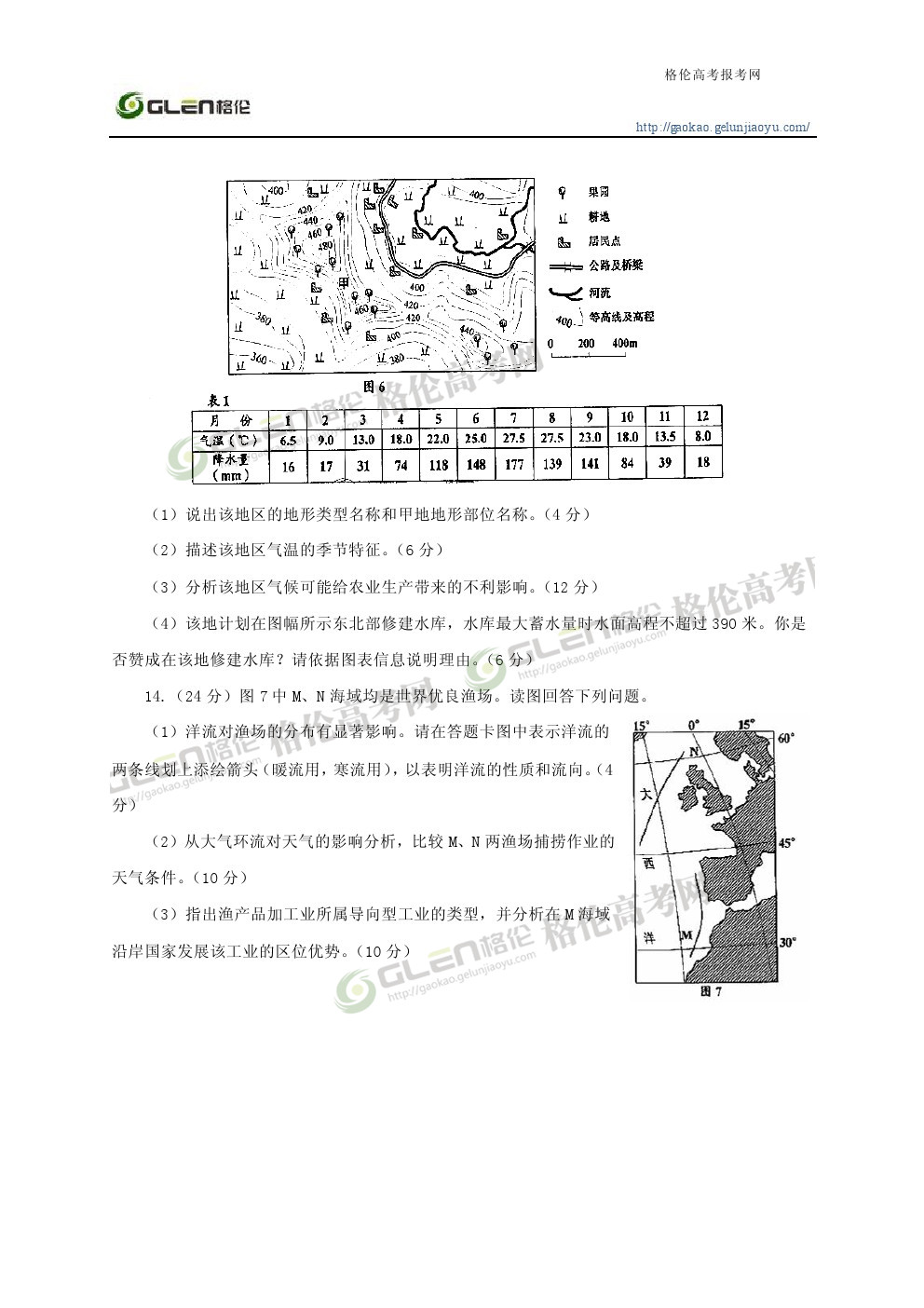 2014年四川文综高考真题